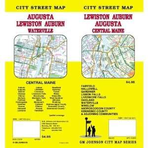   , Lewiston, Auburn And Central Maine Street Map