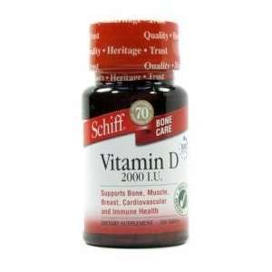  Schiff Vitamin D 2000iu Tablets 100 Health & Personal 