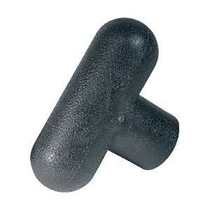 DimcoGray Black Thermoplastic T Handle Wing Knob Female, Brass Insert 