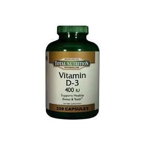  Vitamin D 400 IU (D3) Allergy Free Capsules   250 Capsules 