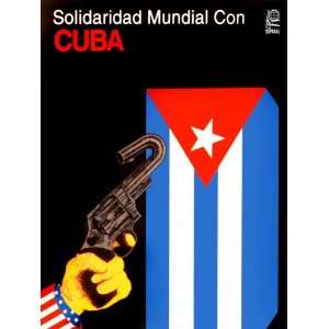   with Cuba.SOLIDARIDAD.Anti imperialist. History Material.Smart Decor
