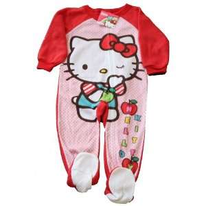   Hello Kitty Toddler Footed Pajama Sleepwear Size 2T 