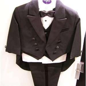   Tuxedo Suit/christening Baptism Suit/wedding Suit/black Tail/size 2t