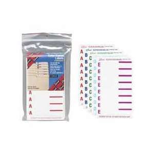   Manufacturing Company Top Tab Folder Labels, A Z,