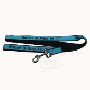    Embroidered Dog Leash 6 ftx1 in One of us Begs for It