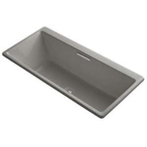   Reve Collection 66 Drop In Cast Iron Soaking Bath Tub with Center Dra