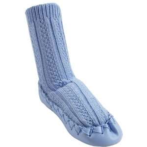  Nowali Cable Knit Moccasin   Light Blue 2 Years Baby