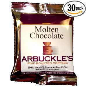 Arbuckles Fine Roasted Coffee, Molten Chocolate Cake, 1.3 Ounce Bags 