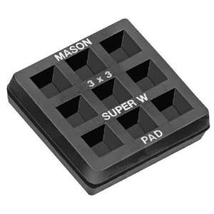 Mason 3SW3X3R Super W Natural Rubber Vibration Isolation Waffle Pad, 3 