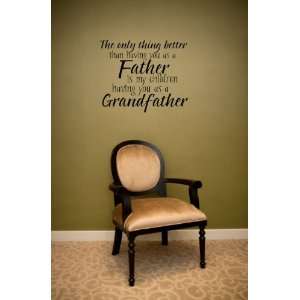  Vinyl Wall Decal   The only better than having you as 