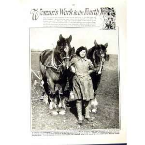  World War 1917 18 French Nurse British Soldiers Farming 