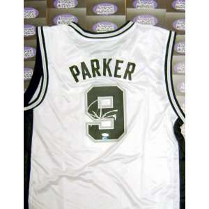  Tony Parker autographed Basketball Jersey (San Antonio 