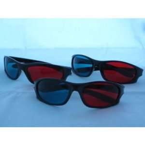  3 Pairs of 3d Glasses   Red/cyan Lenses ITEM#(T BR 