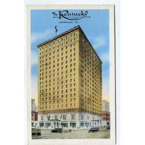  The Kentucky Hotel Postcard Louisville Kentucky 1930s 