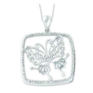  I Am Proud Of You Sterling Silver Butterfly Necklace 