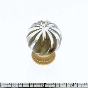 Jvj Hardware   1 1/8 Clear Fluted Glass Knob(Jvj32801) Solid Brass 