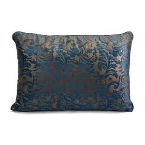  Adamo Large Rectangle Pillow in Deep Blue Metallic