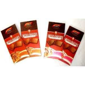 Gift Pack Of 4 Cold Stone Creamery Filled Milk Chocolate Block Bars 