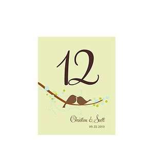  Spring Love Bird Table Number Cards