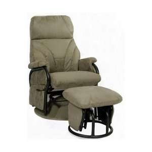   Recliner and Ottoman set, Sage with Black Metal Finish 351 639 33 BM