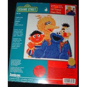  Sesame Street Old Friends Counted Cross Stitch 11X11 