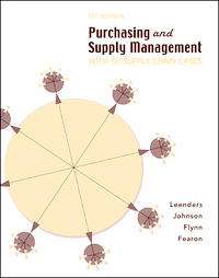  Purchasing and Supply Management by Anna E. Flynn, Harold E 