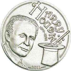 Palau 2011 Harry Houdini Magic 2$ Silver Coin,Matte  