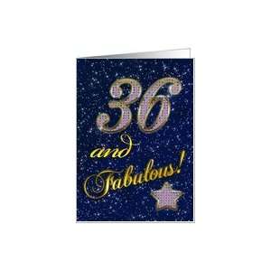  36th Birthday card for someone fabulous Card Toys 