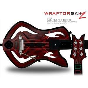  Warriors Of Rock Guitar Hero Skin   Abstract 01 Red (GUITAR 