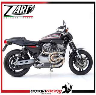 Zard Racing Full Exhaust System, Carbon Muffler for Harley Davidson XR 