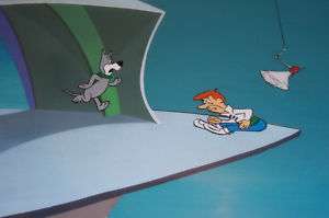 Jetsons production Cel George Jetson and Astro  