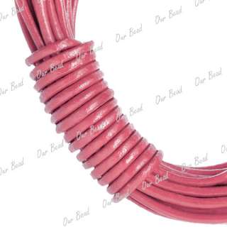 50m Leather Beading Cords/String 1.5mm PINK  