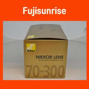Nikon AF Zoom Nikkor 70 300 mm F/4.0 5.6 G Lens 0018208019472  