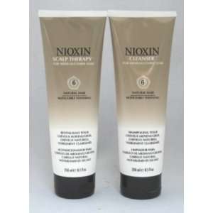  Nioxin System 6 Cleanser and Scalp Therapy 8.5oz SET 