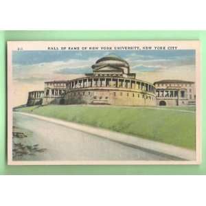  Postcard Hall Of Fame New York City University Everything 