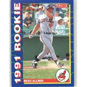  1991 Score Rookies #22 Beau Allred   Cleveland Indians 