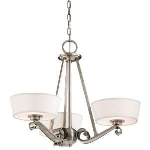  Kichler 42711CLP Classic Pewter Livingston Transitional 3 