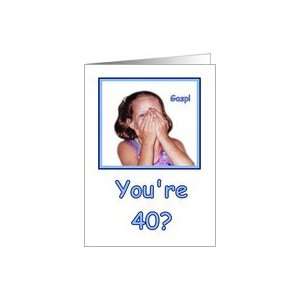  Funny Birthday 40 Years Old Humor Card Toys & Games