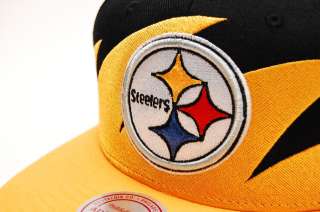 Pittsburgh Steelers Sharktooth M&N Snapback NFL Mens Cap  