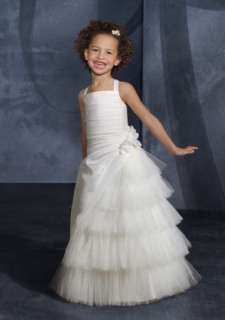 CHARMING FLOWER GIRL DRESS PAGEANT CUSTOM MADE SIZE NEW  