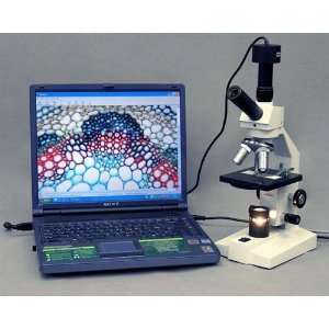 40X 800X Dual View Compound Microscope with Digital Camera  