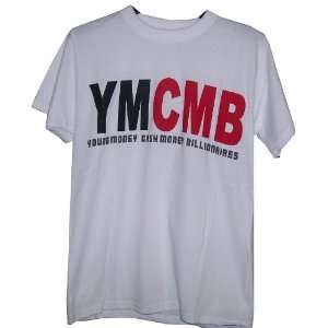  YMCMB White T Shirt Lil Wayne Drake Size Medium Sports 