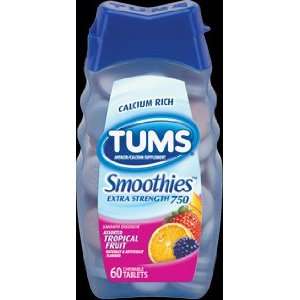  Tums Smooth Dissolve Assorted Flavor Tablets   60 Ea 