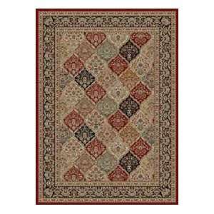  Tayse Sensation Red 4770 Traditional 89 x 123 Area Rug 
