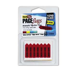 Redi Tag   Mini Arrow Page Flags, Sign Here, Blue/Mint/Red/Yellow 