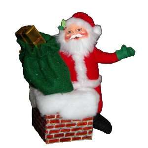  Annalee 9 Inch Santa in Chimney