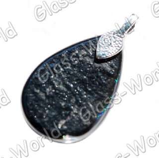7PCS Drop 17*28MM Dichroic Foil Lampwork Glass Pendants  