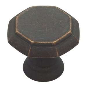  Octagon knob   1 1/4 oil rubbed bronze