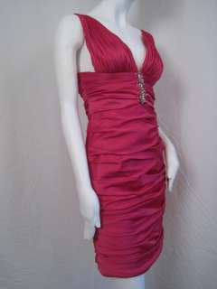 998 Mandalay Dress Pink Rouched Sexy Hour Glass 4 S #0007F0  