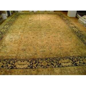    16x22 Hand Knotted Mashad Persian Rug   164x2211